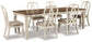 Realyn Dining Table and 6 Chairs Smyrna Furniture Outlet