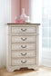 Realyn Full Panel Bed with Mirrored Dresser and Chest Smyrna Furniture Outlet