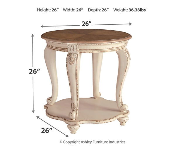 Realyn Round End Table Smyrna Furniture Outlet