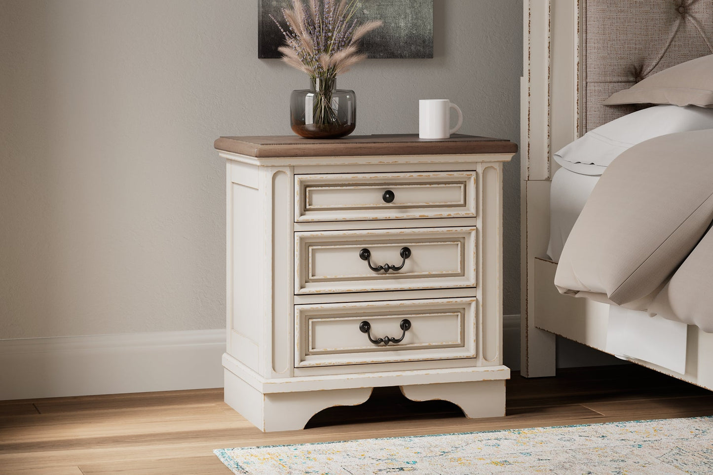 Realyn Three Drawer Night Stand Smyrna Furniture Outlet