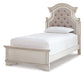 Realyn Twin Panel Bed with Mirrored Dresser, Chest and Nightstand Smyrna Furniture Outlet