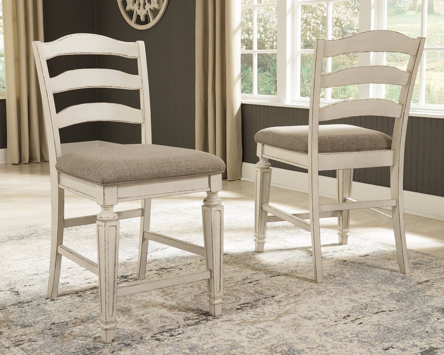 Realyn Upholstered Barstool (2/CN) Smyrna Furniture Outlet