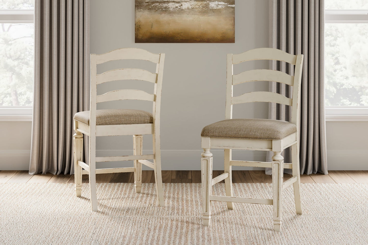 Realyn Upholstered Barstool (2/CN) Smyrna Furniture Outlet