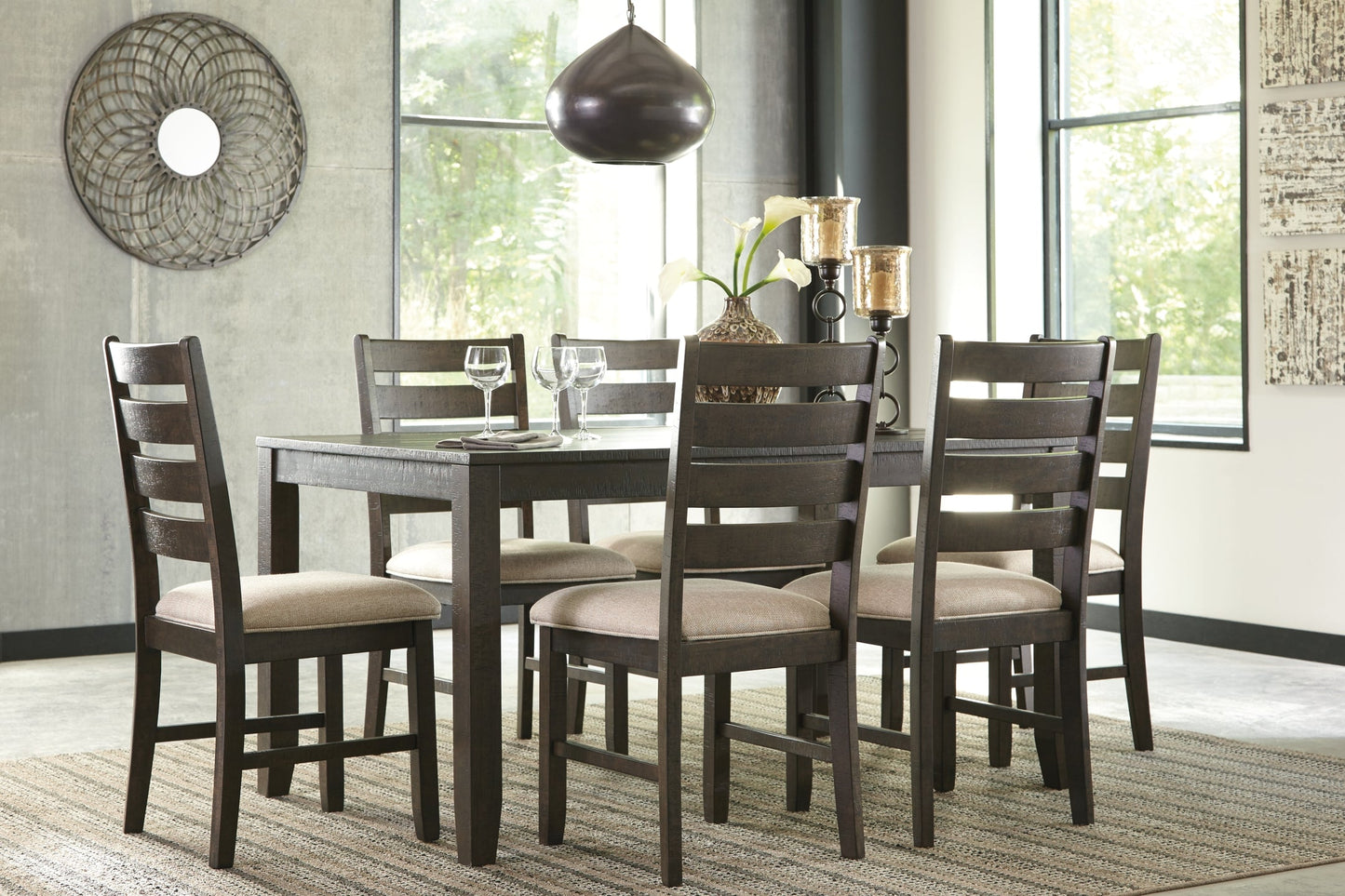 Rokane Dining Room Table Set (7/CN) Smyrna Furniture Outlet