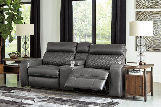 Samperstone 3-Piece Power Reclining Sectional Smyrna Furniture Outlet