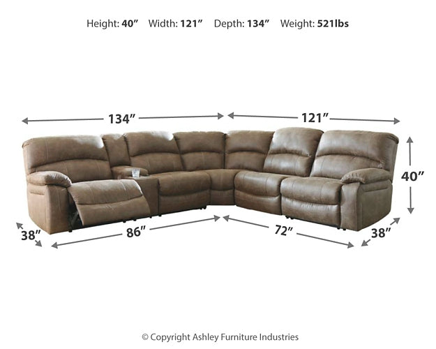 Segburg 4-Piece Power Reclining Sectional Smyrna Furniture Outlet