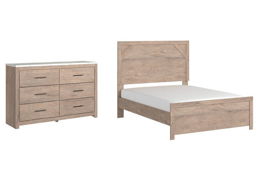 Senniberg Full Panel Bed with Dresser Smyrna Furniture Outlet