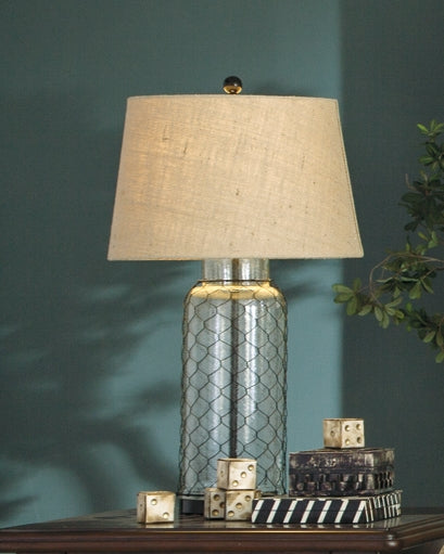 Sharmayne Glass Table Lamp (1/CN) Smyrna Furniture Outlet