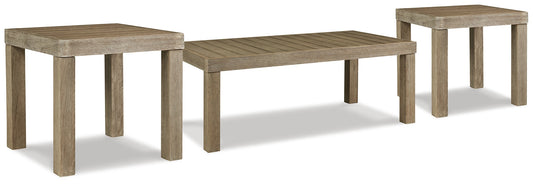 Silo Point Outdoor Coffee Table with 2 End Tables Smyrna Furniture Outlet