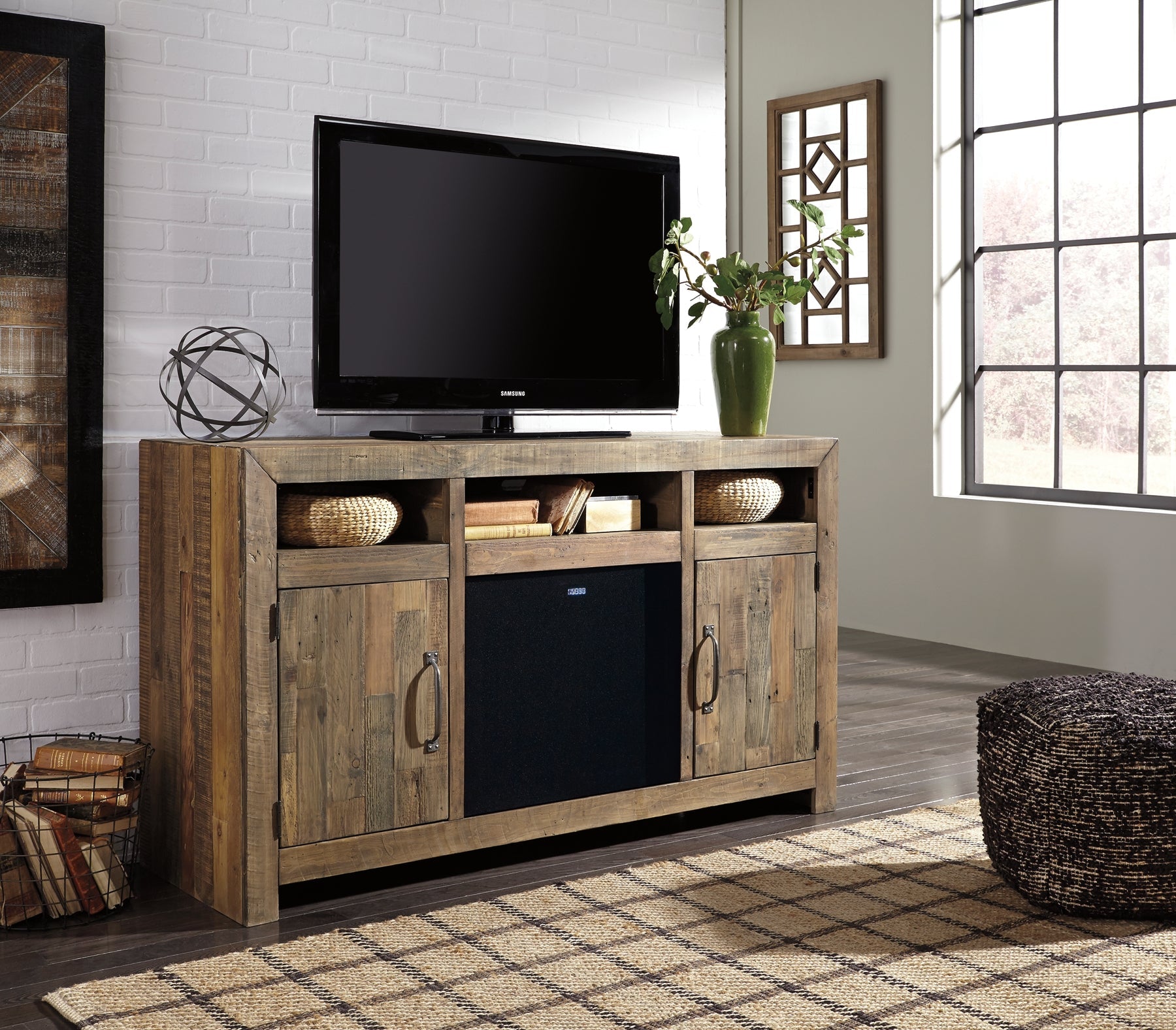 Sommerford LG TV Stand w/Fireplace Option Smyrna Furniture Outlet