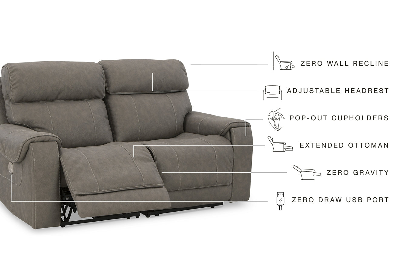 Starbot 2-Piece Power Reclining Loveseat Smyrna Furniture Outlet