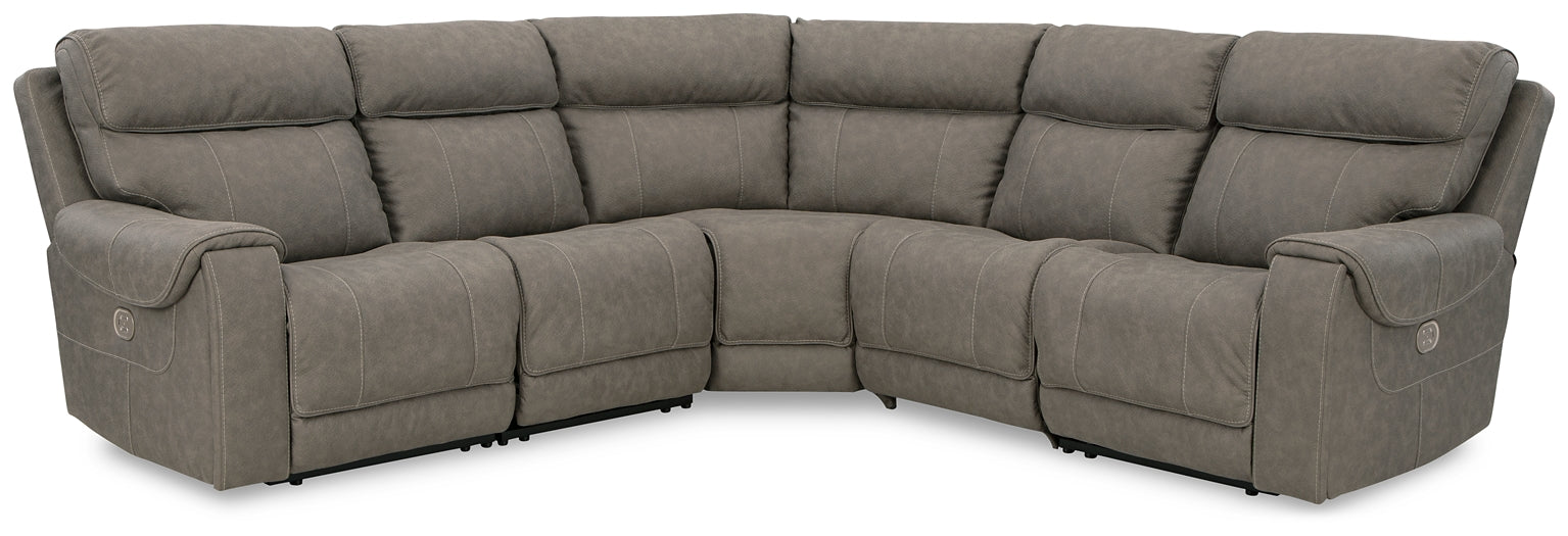 Starbot 5-Piece Power Reclining Sectional Smyrna Furniture Outlet