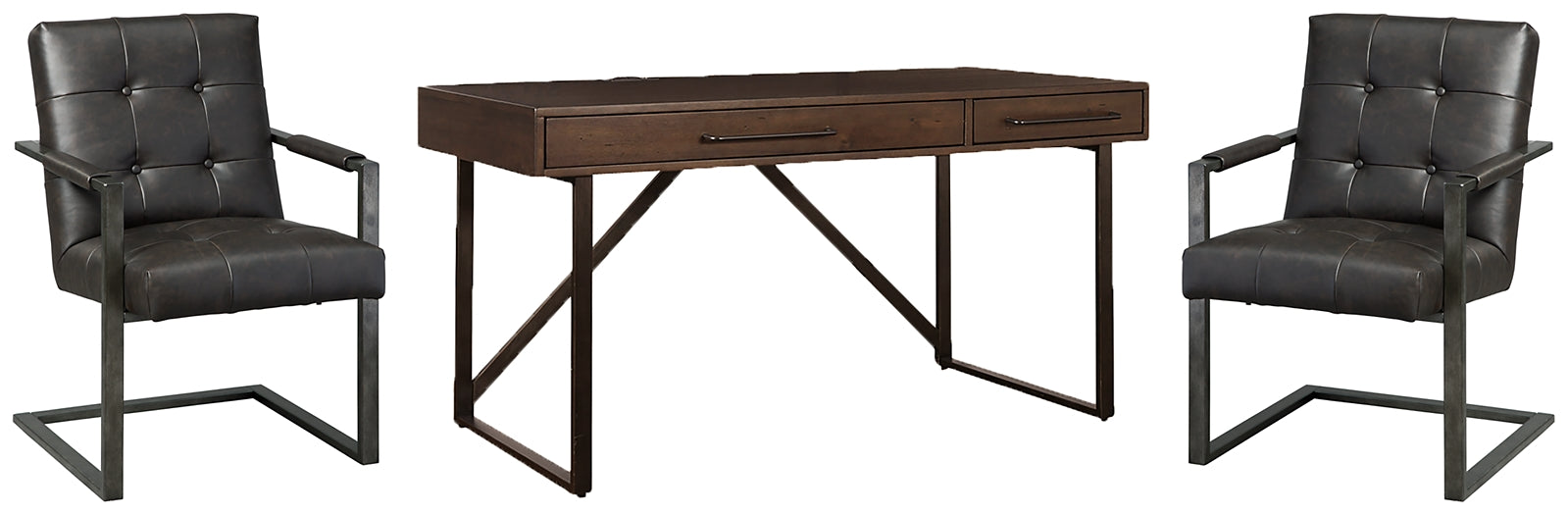 Starmore Home Office Desk with Chair Smyrna Furniture Outlet