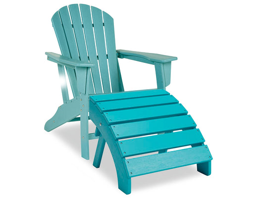 Sundown Treasure Outdoor Adirondack Chair and Ottoman Smyrna Furniture Outlet