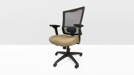 TEMPUR-Lumbar Support™ Office Chair (Beige) Smyrna Furniture Outlet