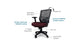 TEMPUR-Lumbar Support™ Office Chair (Burgundy) Smyrna Furniture Outlet