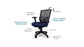 TEMPUR-Lumbar Support™ Office Chair (Navy) Smyrna Furniture Outlet
