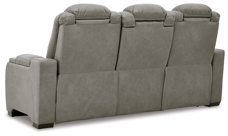 The Man-Den PWR REC Sofa with ADJ Headrest Smyrna Furniture Outlet