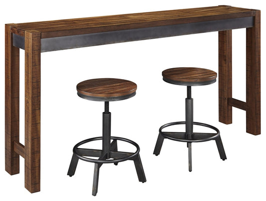 Torjin Counter Height Dining Table and 2 Barstools Smyrna Furniture Outlet
