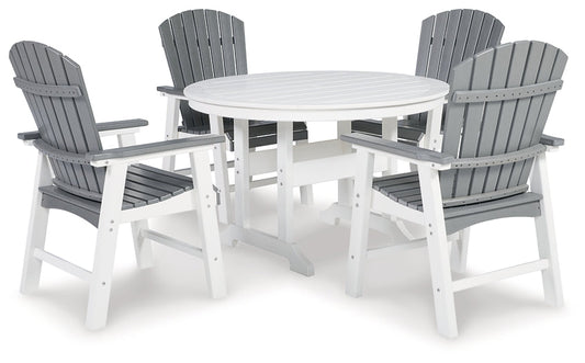 Transville Outdoor Dining Table and 4 Chairs Smyrna Furniture Outlet