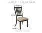 Tyler Creek Dining UPH Side Chair (2/CN) Smyrna Furniture Outlet