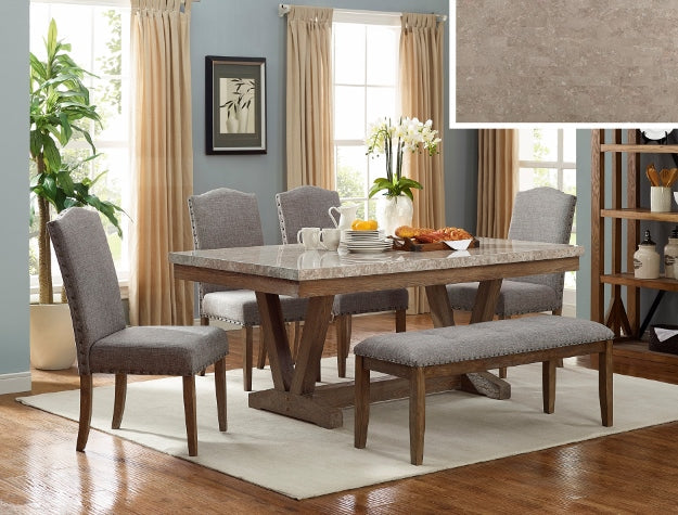 VESPER MARBLE RECT DINING GROUP Smyrna Furniture Outlet