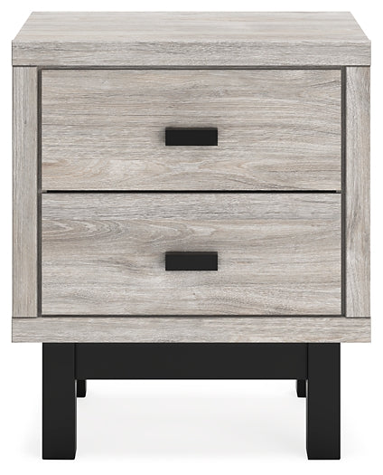 Vessalli Two Drawer Night Stand Smyrna Furniture Outlet
