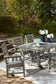 Visola RECT Dining Table w/UMB OPT Smyrna Furniture Outlet