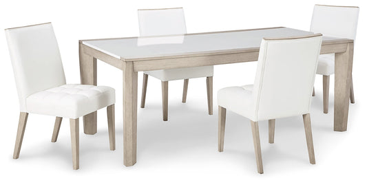 Wendora Dining Table and 4 Chairs Smyrna Furniture Outlet