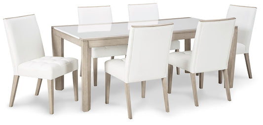 Wendora Dining Table and 6 Chairs Smyrna Furniture Outlet