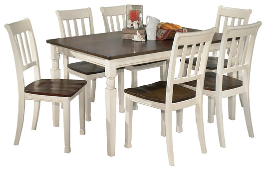 Whitesburg Dining Table and 6 Chairs Smyrna Furniture Outlet