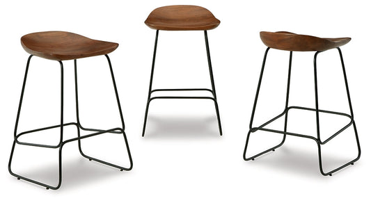 Wilinruck Counter Height Stool (Set of 3) Smyrna Furniture Outlet