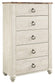 Willowton Five Drawer Chest Smyrna Furniture Outlet