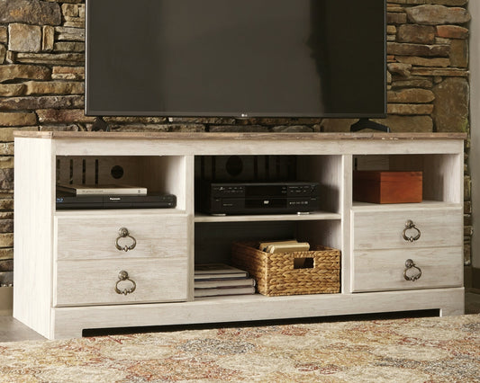 Willowton LG TV Stand w/Fireplace Option Smyrna Furniture Outlet