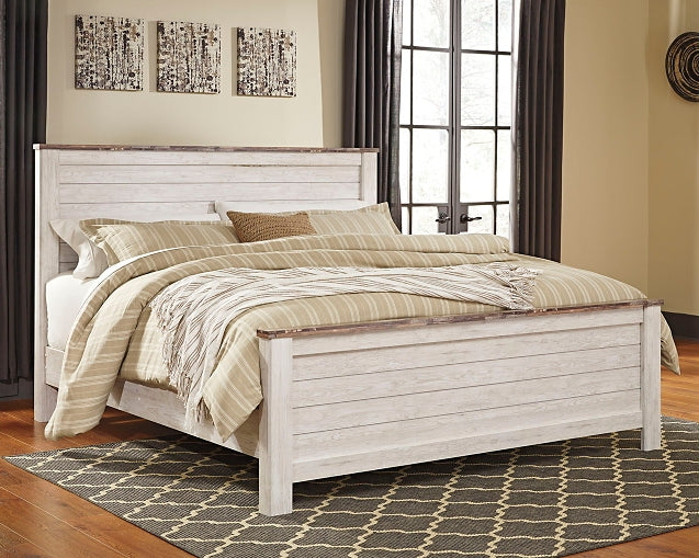 Willowton Queen Panel Bed Smyrna Furniture Outlet