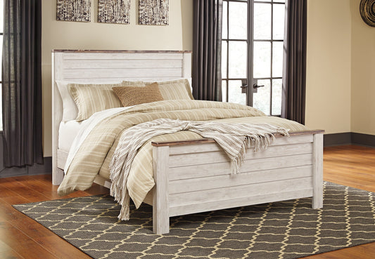 Willowton Queen Panel Bed Smyrna Furniture Outlet