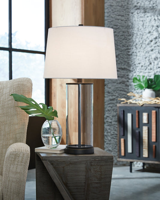 Wilmburgh Glass Table Lamp (2/CN) Smyrna Furniture Outlet