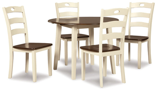 Woodanville Dining Table and 4 Chairs Smyrna Furniture Outlet