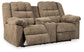 Workhorse DBL Rec Loveseat w/Console Smyrna Furniture Outlet
