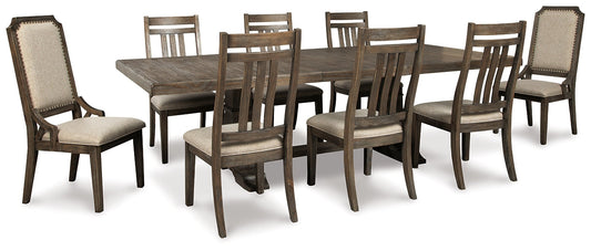 Wyndahl Dining Table and 8 Chairs Smyrna Furniture Outlet
