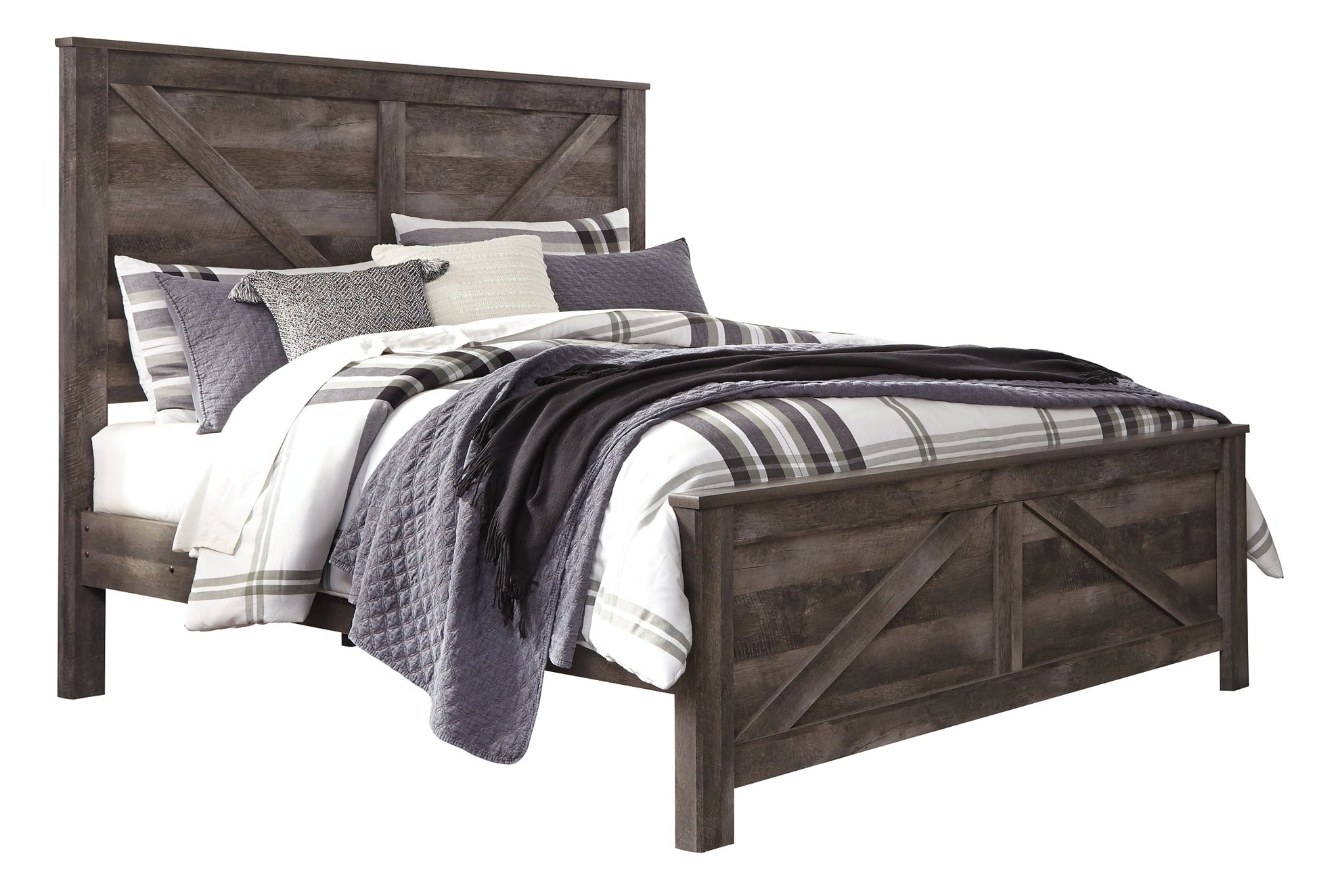 Wynnlow Queen Crossbuck Panel Bed Smyrna Furniture Outlet