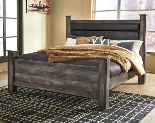 Wynnlow Queen Upholstered Poster Bed Smyrna Furniture Outlet