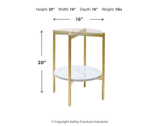 Wynora Round End Table Smyrna Furniture Outlet