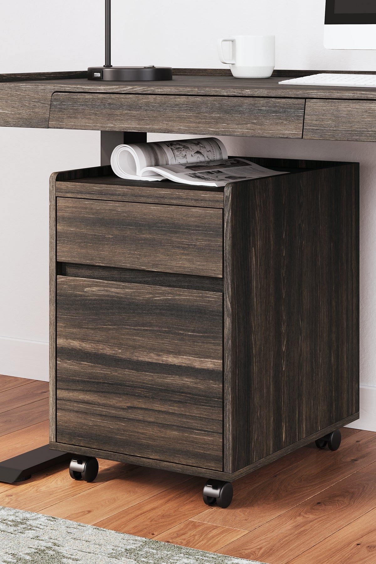 Zendex Home Office Desk and Storage Smyrna Furniture Outlet