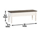 Joanna Two Tone Storage Bench
