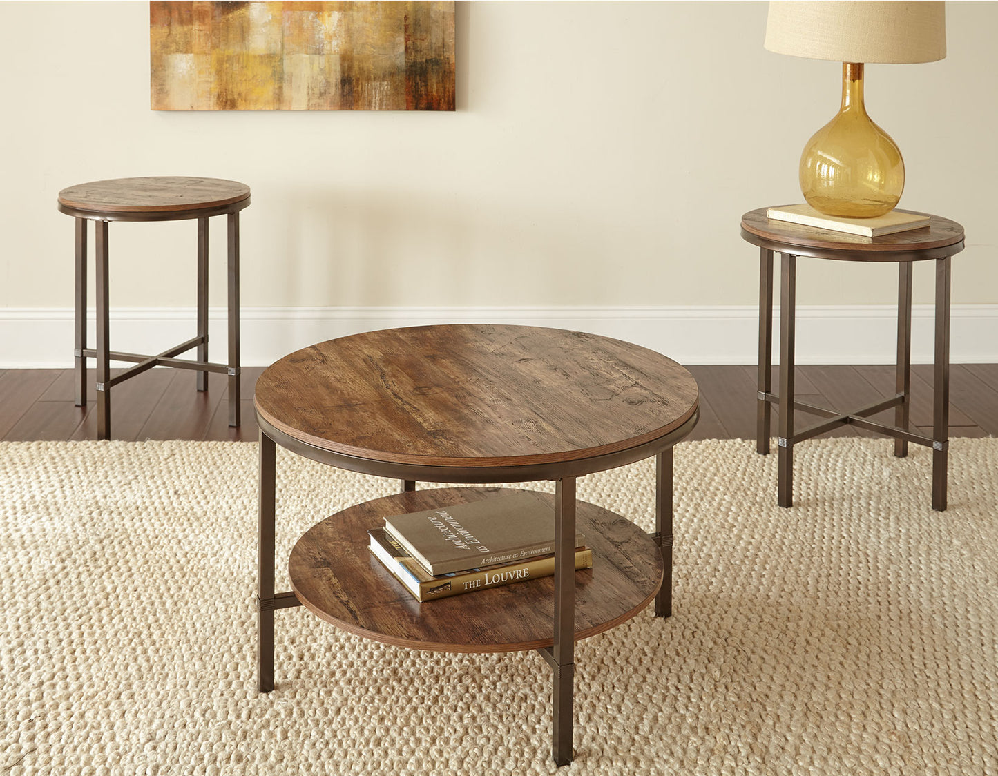 Sedona Silvershield
3-Pack Set, Cocktail Table & 2 End Tables
