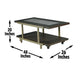 Terrell, Cocktail Table, Castered