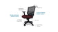 TEMPUR-Lumbar Support™ Office Chair (Burgundy)