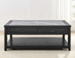 Garvine, Cocktail Table, Sintered Stone, Castered