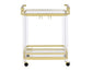Aerin Server Cart, Gold